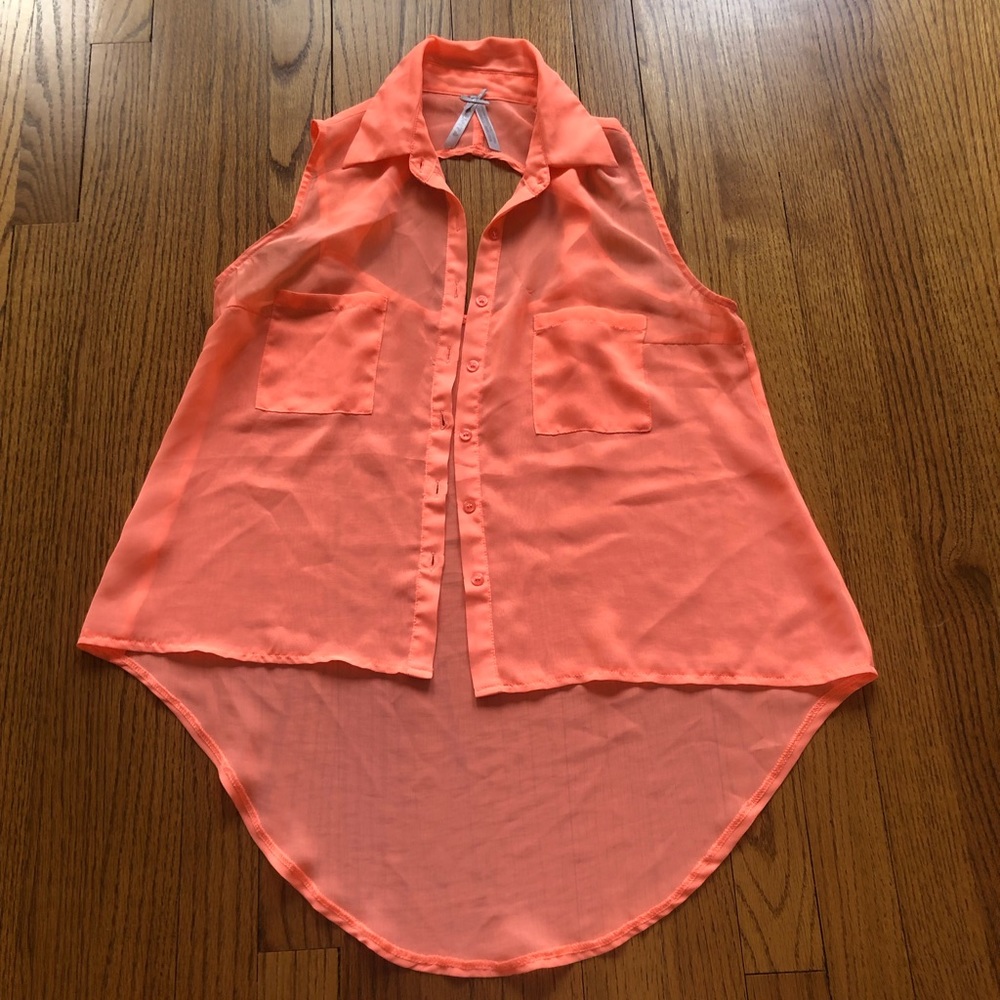 Bright Orange Blouse